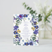 Begroting Paarse en witte orchidee (Staand voorkant)