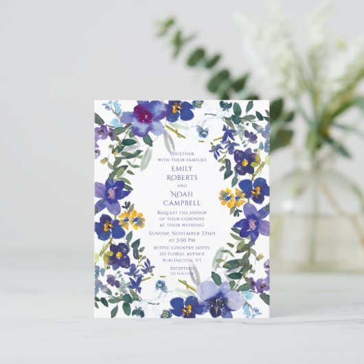 Begroting Paarse en witte orchidee (Staand voorkant)