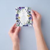 Begroting Paarse en witte orchidee Flyer (Hand)