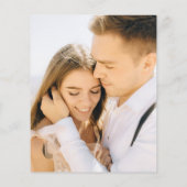 Begroting Paarse en witte orchidee Flyer (Achterkant)