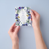 Begroting Paarse en witte orchidee Flyer (Hand)