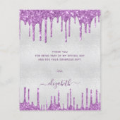 BEGROTING paarse feestdag bedankt (Achterkant)