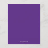 Begroting Paarse uitnodiging voor kerstfeestdag Flyer (Achterkant)