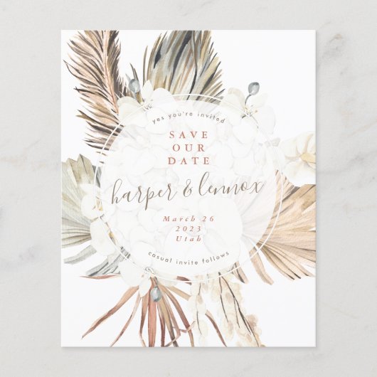 Begroting Pampas Boho Beach Ronde bespaart onze da Flyer (Voorkant)