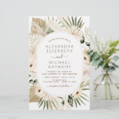 Begroting Pampas Grass Boho Eucalyptus Weddenschap (Staand voorkant)