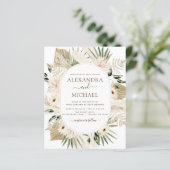 Begroting Pampas Grass Boho Eucalyptus Weddenschap (Staand voorkant)