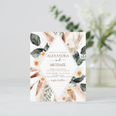 Begroting Pampas Grass Boho Eucalyptus Weddenschap (Staand voorkant)