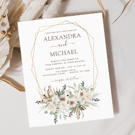 Begroting Pampas Grass Boho Eucalyptus Weddenschap