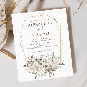 Begroting Pampas Grass Boho Eucalyptus Weddenschap