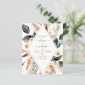 Begroting Pampas Grass Boho Eucalyptus Weddenschap (Staand voorkant)