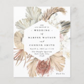 Begroting Pampas Grass Floral Tropisch Oerwoud Flyer (Voorkant)