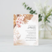 Begroting Pampas Grass Pink Floral Palm Baby showe (Staand voorkant)