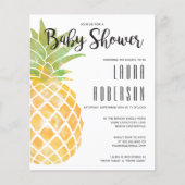 Begroting Pananas Waterverf Baby shower (Voorkant)