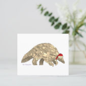 Begroting Pangolin Cute Santa Endangered Species (Staand voorkant)