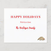 Begroting Pangolin Cute Santa Endangered Species (Achterkant)