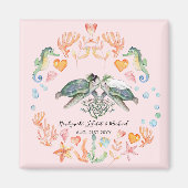 BEGROTING Passen getrouwd Huwelijkscadeaus Aangepa Magneet (Voorkant)