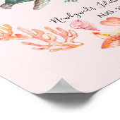 BEGROTING Passen getrouwd Huwelijkscadeaus Aangepa Poster (Hoek)