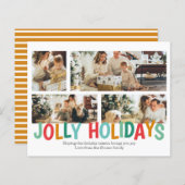 BEGROTING Persoonlijke foto Jolly Holiday Kerstmis (Voorkant / Achterkant)