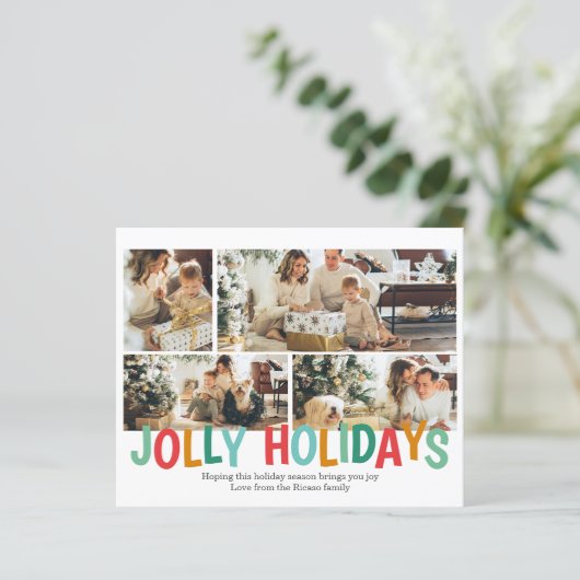 BEGROTING Persoonlijke foto Jolly Holiday Kerstmis (Staand voorkant)