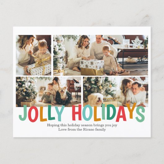 BEGROTING Persoonlijke foto Jolly Holiday Kerstmis (Voorkant)