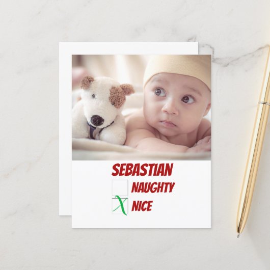 BEGROTING Persoonlijke ondeugendheid of Nice Kerst (Voorkant / Achterkant in situ)