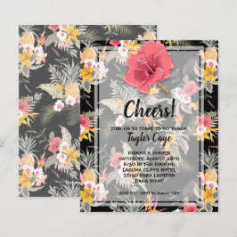 Begroting Pineapple Tropische Birthday-uitnodiging