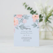 BEGROTING Pink Sage Peach Weddenschap (Staand voorkant)