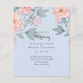 BEGROTING Pink Sage Peach Weddenschap (Voorkant)