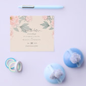 BEGROTING Pink Sage Peach Weddenschap Flyer (Enkel)