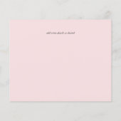 BEGROTING Pink Sage Peach Weddenschap Flyer (Achterkant)