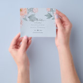 BEGROTING Pink Sage Peach Weddenschap Flyer (Hand)
