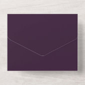BEGROTING PLUM PURPLE Monochroom Template All In One Uitnodiging (Achterkant)
