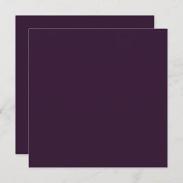 BEGROTING PLUM PURPLE Monochroom Template Bedankkaart