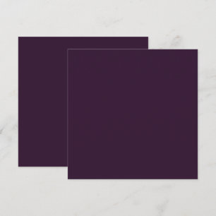 BEGROTING PLUM PURPLE Monochroom Template Bedankkaart