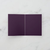 BEGROTING PLUM PURPLE Monochroom Template Bedankkaart (Binnen)