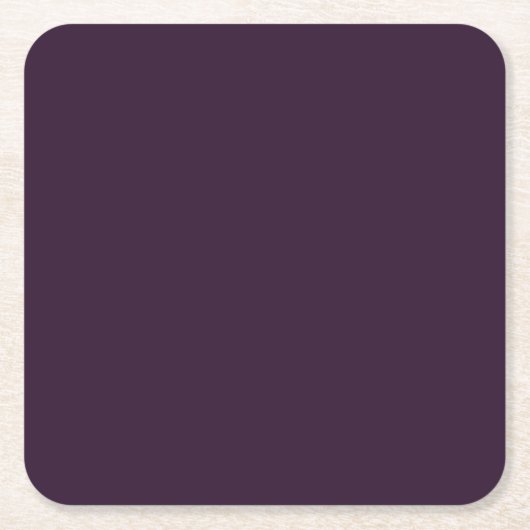 BEGROTING PLUM PURPLE Monochroom Template Kartonnen Onderzetters (Voorkant)