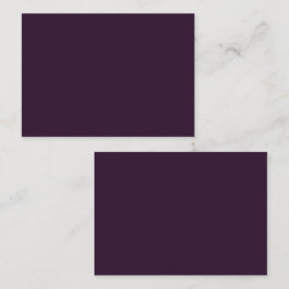 BEGROTING PLUM PURPLE Monochroom Template Visitekaartje
