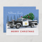 Begroting  politiekaart Merry-kerstkaart (Voorkant / Achterkant)