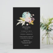 BEGROTING Pompoen HERFST Dankdag Trouw Uitnodiging (Staand voorkant)