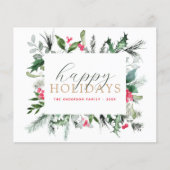 Begroting Prettige feestdagen kerstgrillenkaart (Voorkant)