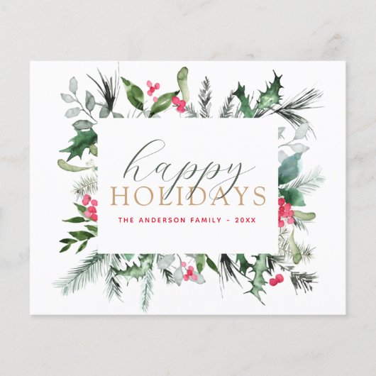 Begroting Prettige feestdagen kerstgrillenkaart (Voorkant)