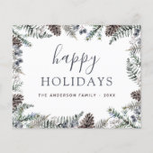 Begroting Prettige feestdagen kersttusty Blue Flyer (Voorkant)