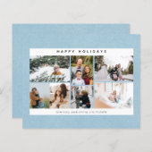 Begroting Prettige feestdagen sneeuw en foto's op (Voorkant / Achterkant)