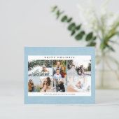 Begroting Prettige feestdagen sneeuw en foto's op (Staand voorkant)