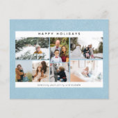 Begroting Prettige feestdagen sneeuw en foto's op (Voorkant)