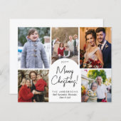 Begroting prettige kerstfeestdag 5 serie foto's (Voorkant / Achterkant)