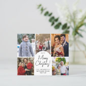 Begroting prettige kerstfeestdag 5 serie foto's (Staand voorkant)