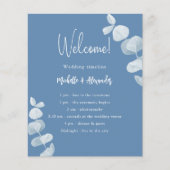 Begroting programma voor usty blue eucalyptus brui flyer (Voorkant)