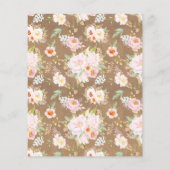 Begroting Pumpkin Floral Girl 1e uitnodiging (Achterkant)