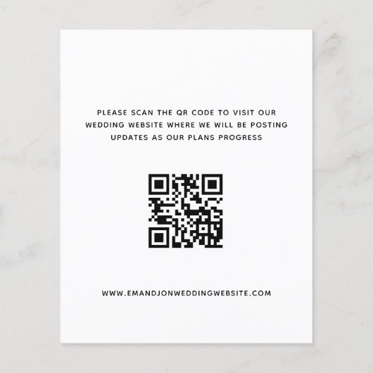 Begroting QR Code Black Gold Tekst White Opslagdat (Achterkant)